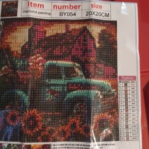 Diamond Painting Kit with Truck Design 20x20